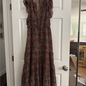 Floral Ruffle Maxi Dress